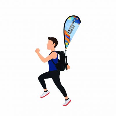 กระเป๋าเป้สะพายธง ทรงหยดน้ำ