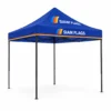 เต็นท์พับ T1S โครงเหล็กดำ หลังคาพิมพ์โลโก้ Siam Flags